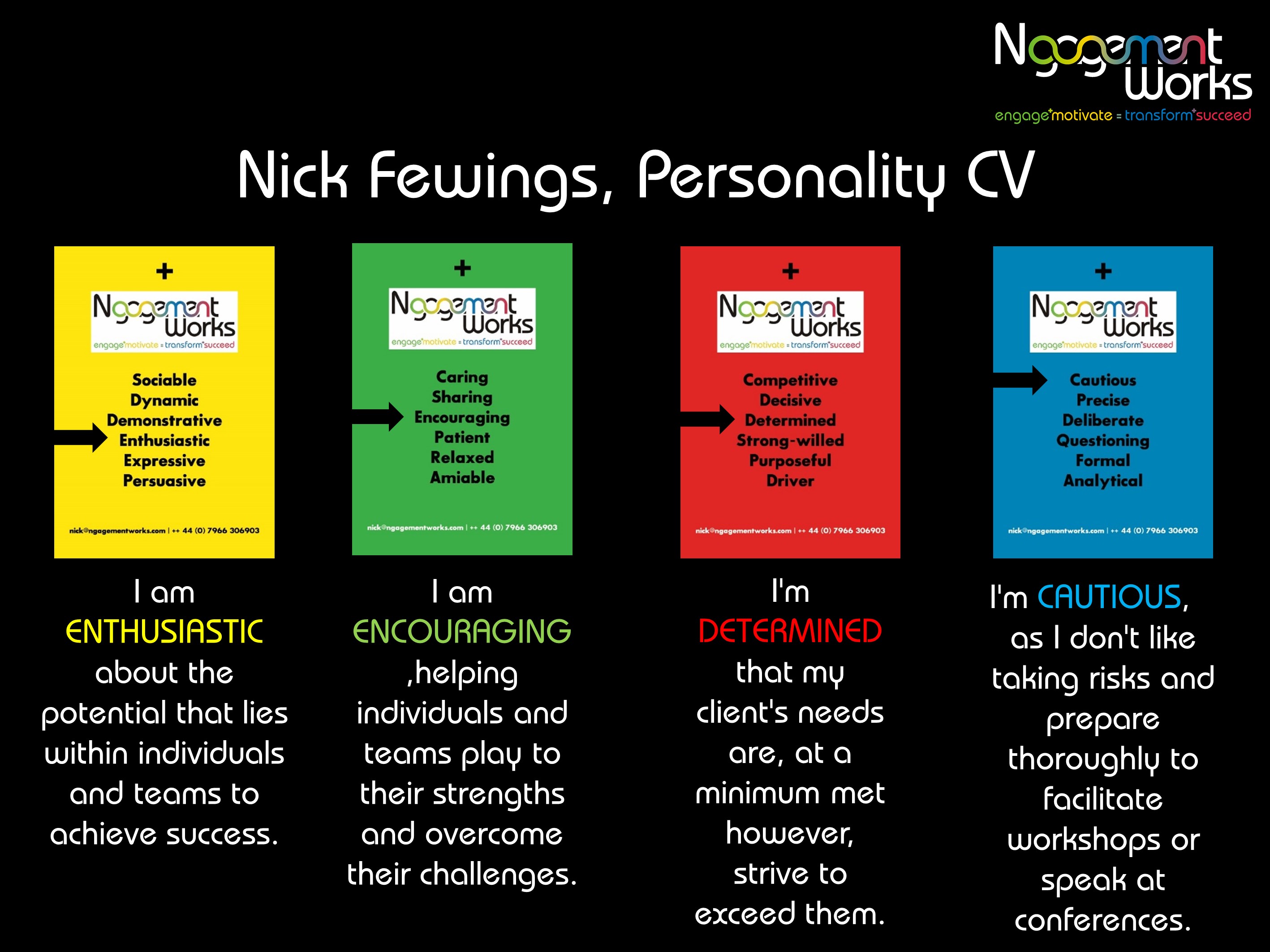 Ngagementworks Nick Fewings Personality CV